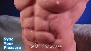 APP制御の男性胴体ディルド、5スピード2モード推力、IPX7防水現実的なセックスへ